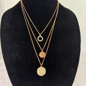 Boho Gold Tone Multi Layered Necklace